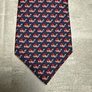 Vineyard Vines Hand Picked By Shep & Ian Men's 100% Silk Tie Whales Baseball Hat